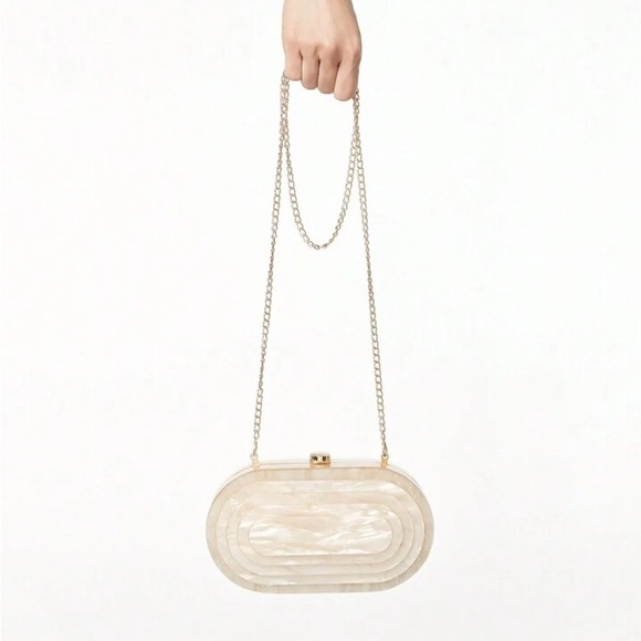 Textured marbled clutch purse - Picture 4 of 7